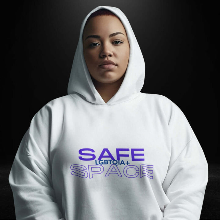 Safe LGBTQIA+ Space White Hoodie - Bite Me Now