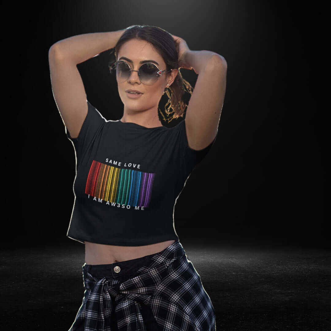 Same Love Black Crop