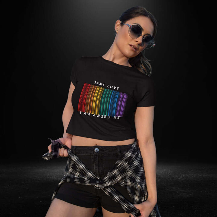 Same Love Black Crop
