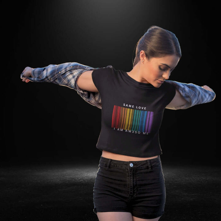 Same Love Black Crop
