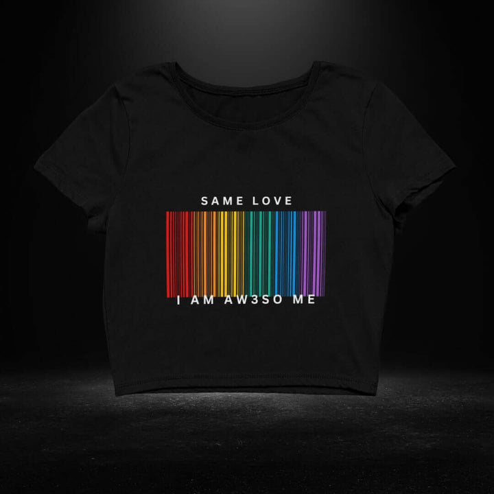 Same Love Black Crop