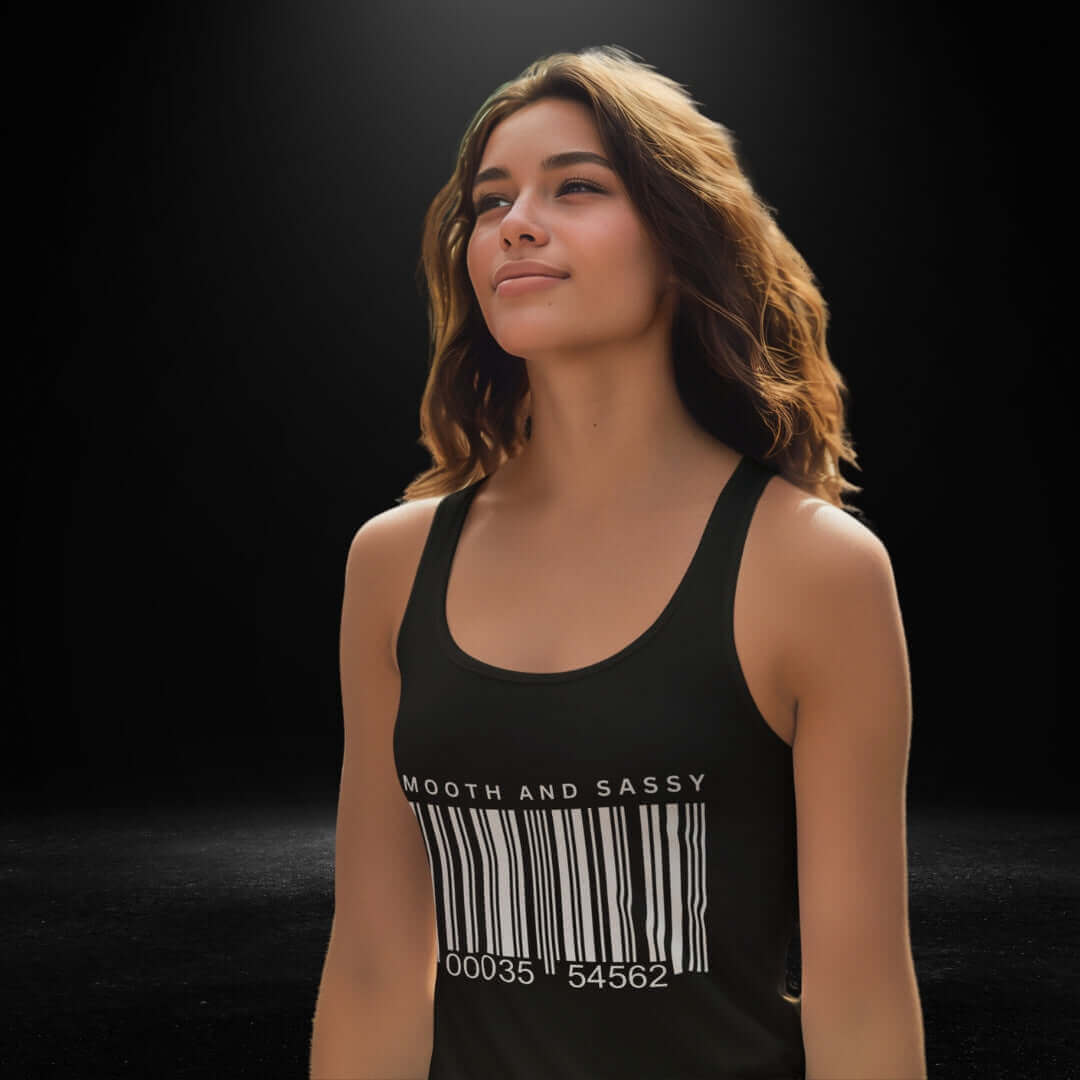 Smooth & Sassy Black Singlet