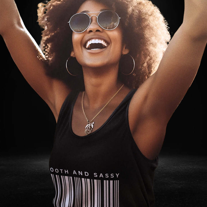 Smooth & Sassy Black Singlet