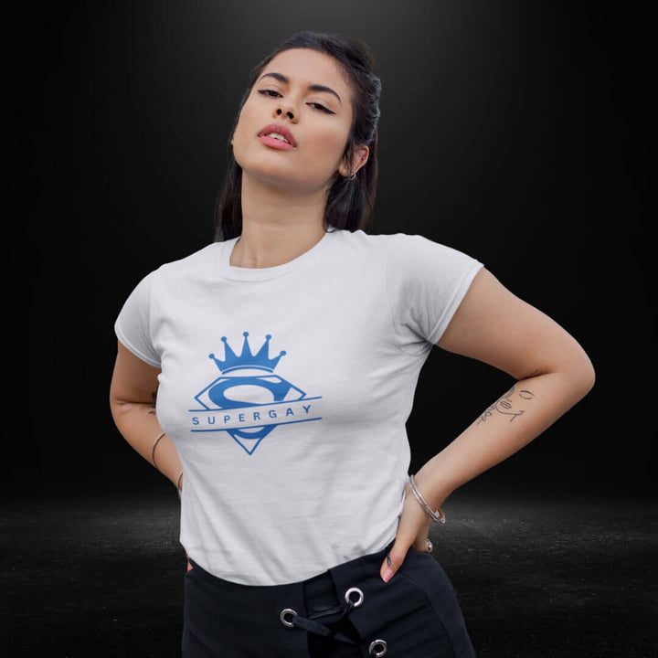Super Gay White Tee