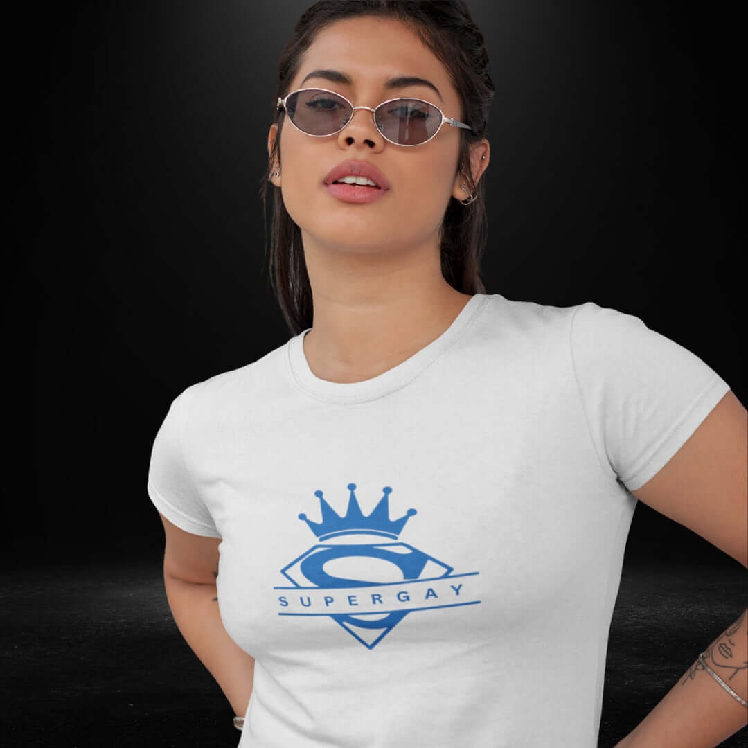 Super Gay White Tee