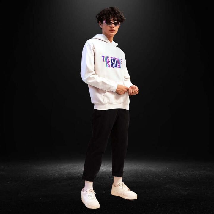 The Future Is Queer White Hoodie