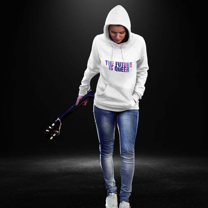 The Future Is Queer White Hoodie