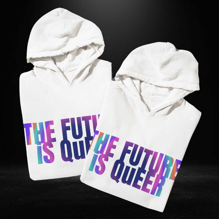 The Future Is Queer White Hoodie
