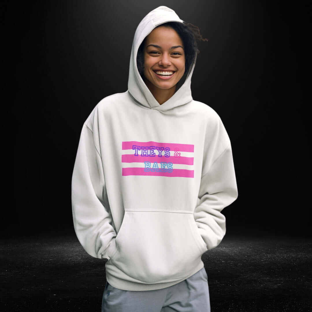 Theys & Baes White Hoodie