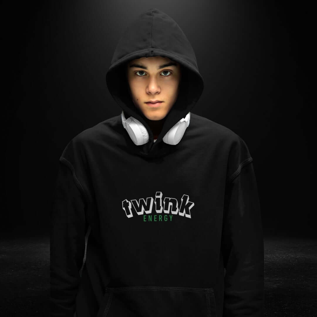 Twink Energy Black Hoodie