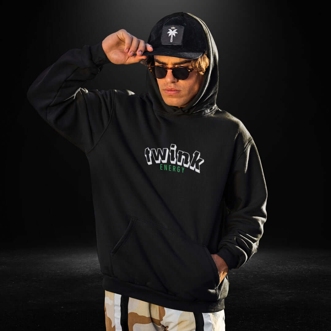 Twink Energy Black Hoodie