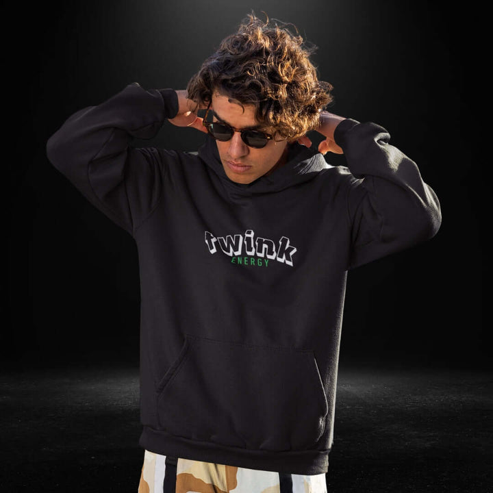 Twink Energy Black Hoodie