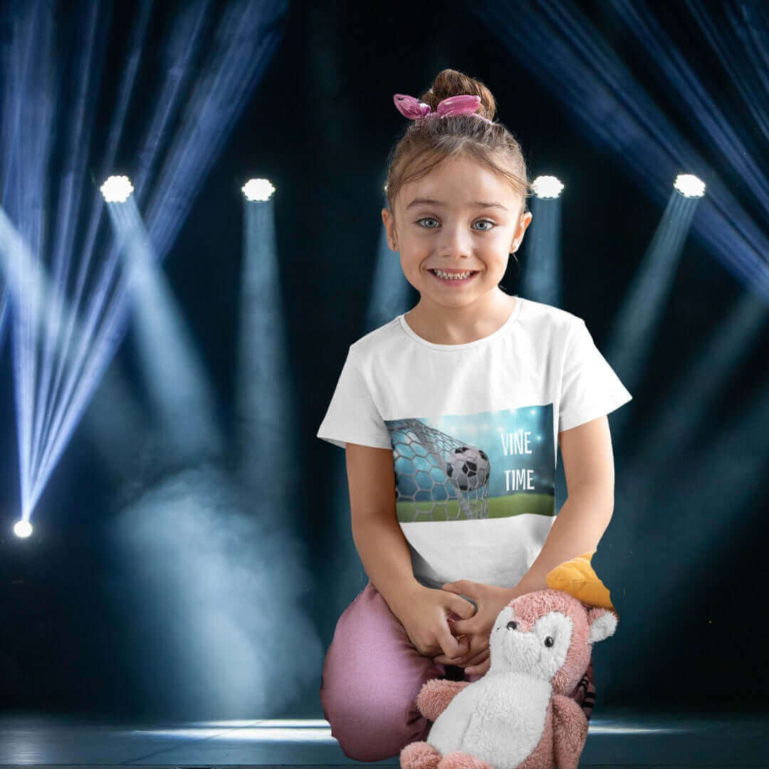 Matildas Kids White Tee - Vine Time - Bite Me Now