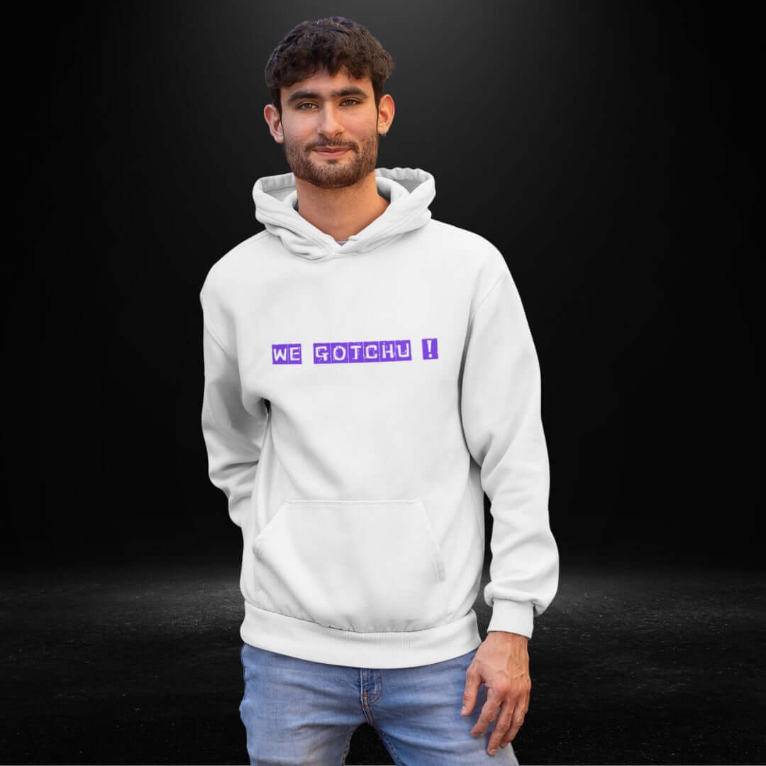 We Gotchu White Hoodie - Bite Me Now