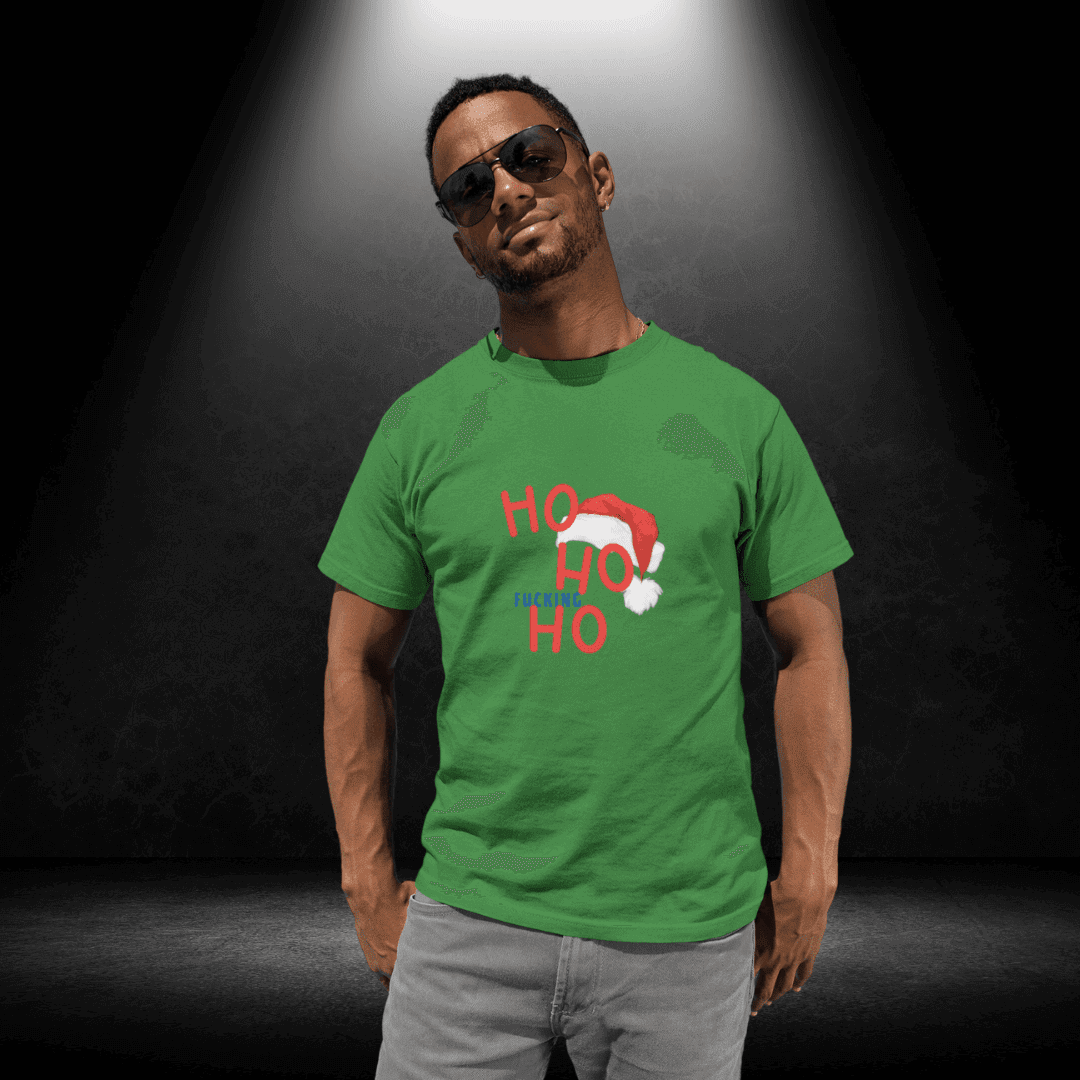 Ho Ho F**KING Ho Green Tee - BiteMeNow