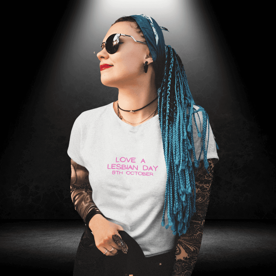 LGBTQ+ International Lesbian Day Tee - Love a Lesbian Day 8th October
