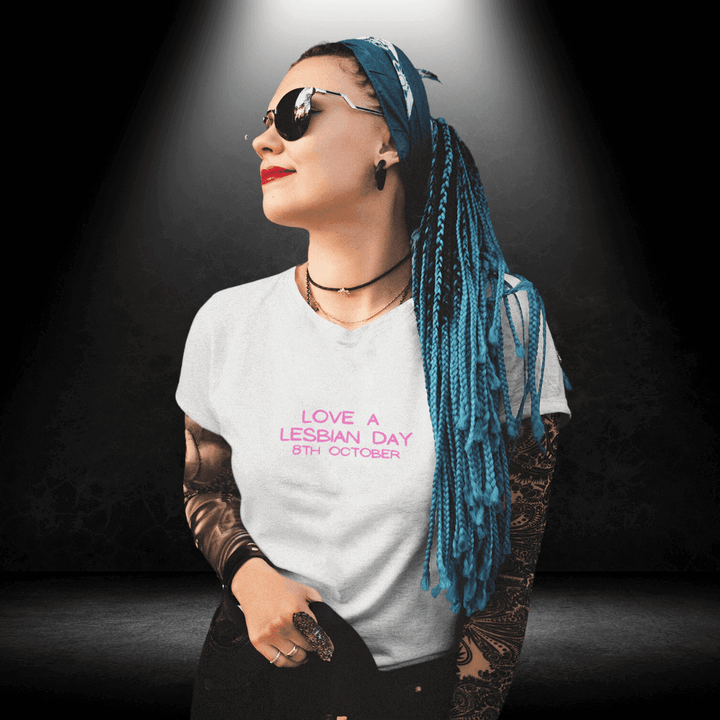 LGBTQ+ International Lesbian Day Tee - Love a Lesbian Day 8th October