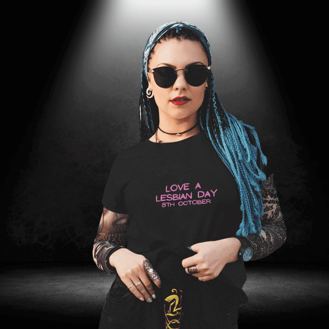 LGBTQ+ International Lesbian Day Tee - Love a Lesbian Day 8th October