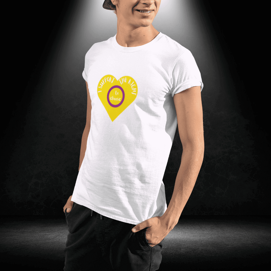 LGBTQ+ Intersex Awareness Day Tee - I Support the Right to Choose