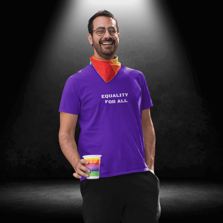 LGBTQ+ Wear it Purple Tee - Equality For All - BiteMeNow