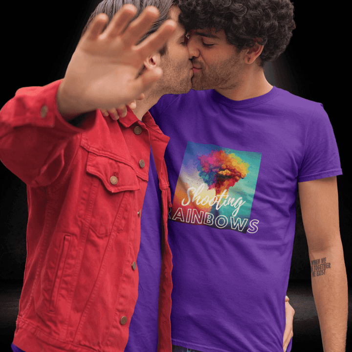 Wear it Purple - Shooting Rainbows Tee - BiteMeNow