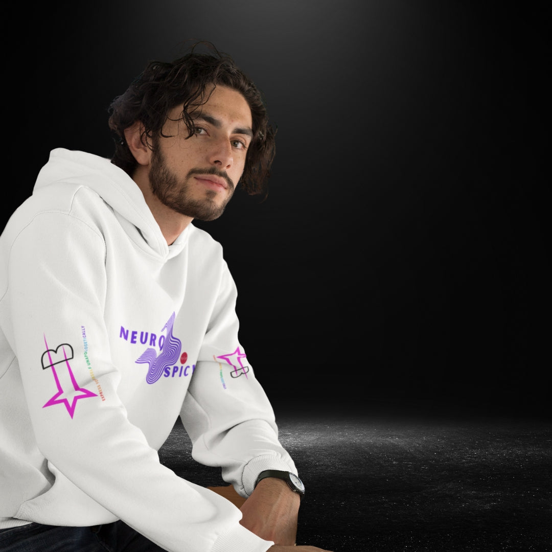 Neuro Spicy White Hoodie