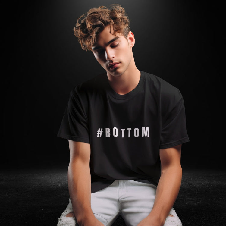 #Bottom Black Tee - Bite Me Now