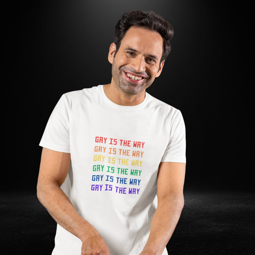 Gay Is The Way White Tee - Gay Collection 