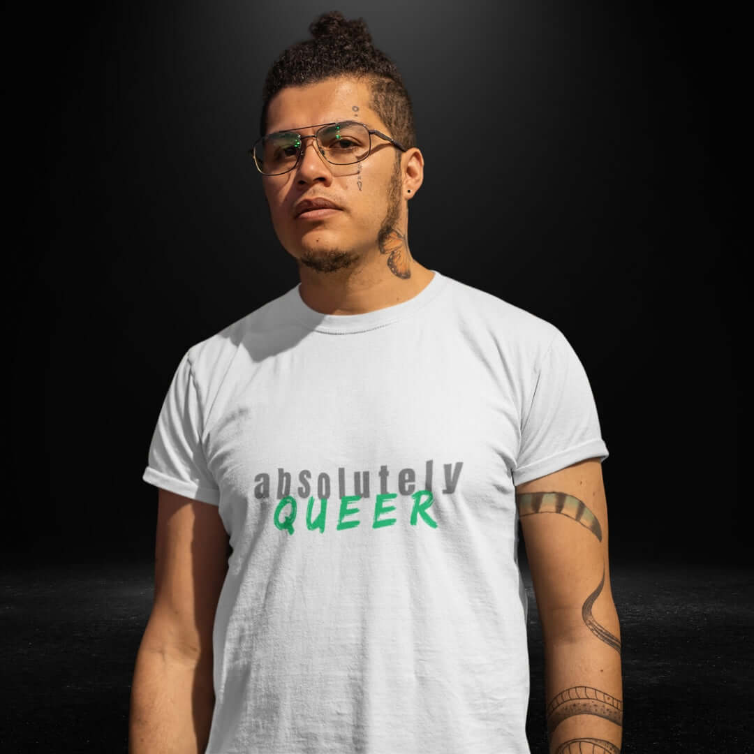 Absolutely Queer White Tee - Bite Me Now