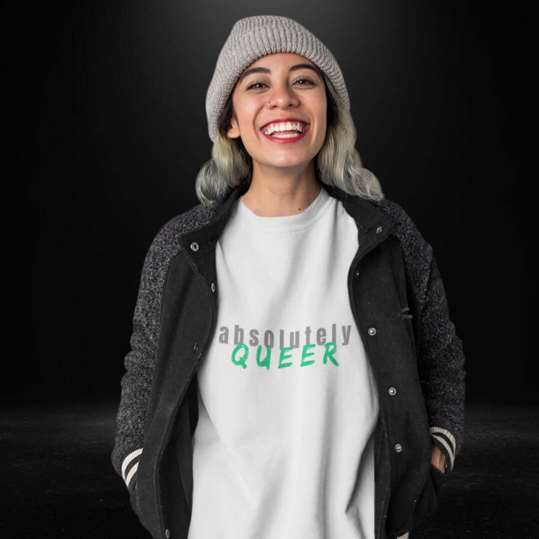 Absolutely Queer White Tee - Bite Me Now