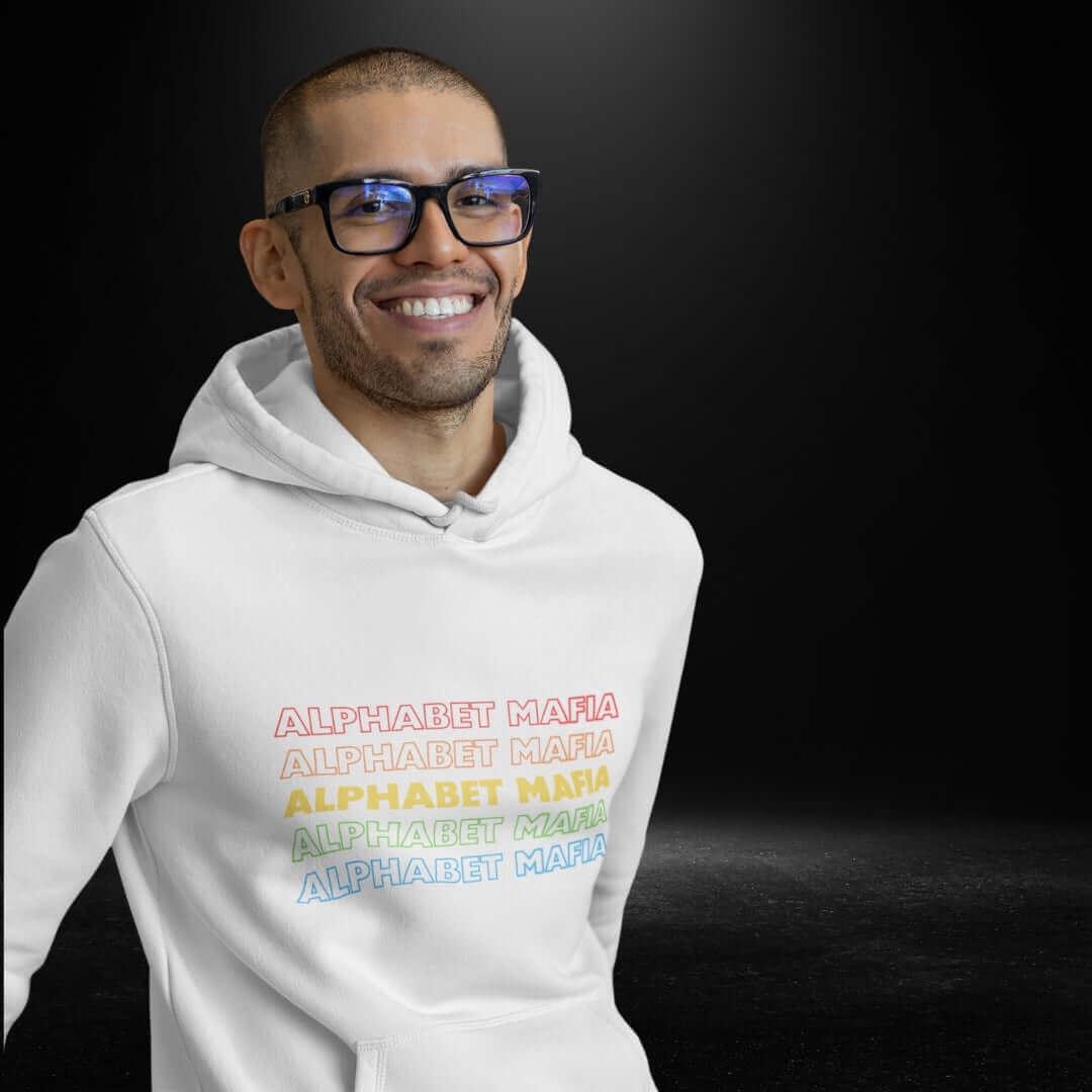 Alphabet Mafia White Hoodie - Bite Me Now