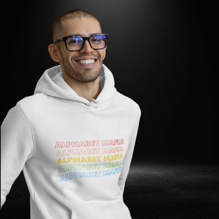 Alphabet Mafia White Hoodie - Bite Me Now