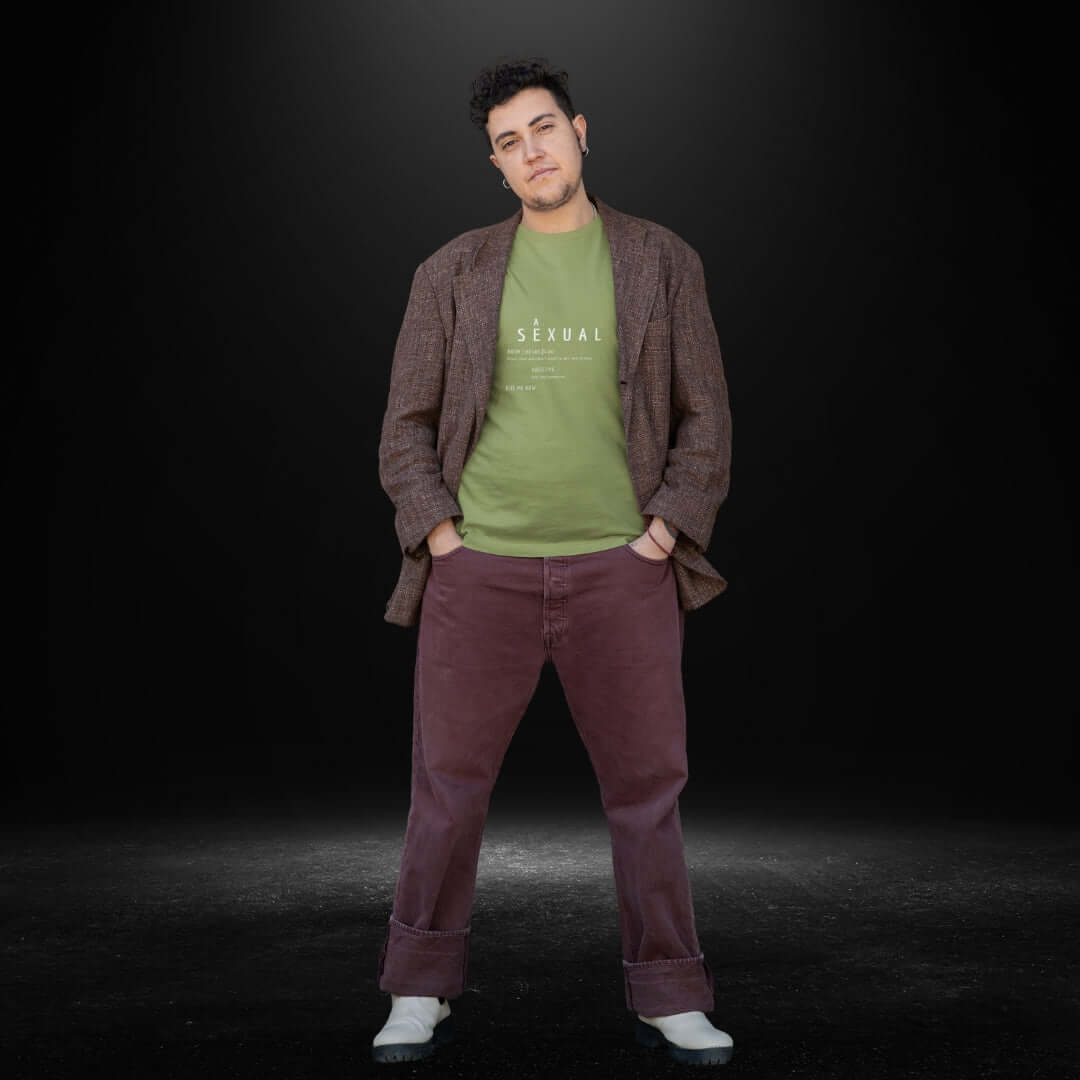 Asexual Definitions Olive Tee - Bite Me Now