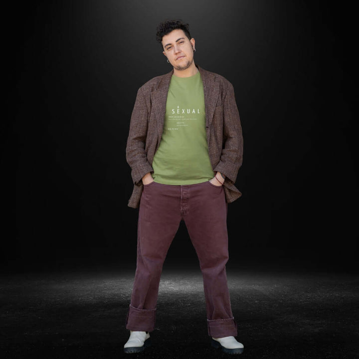 Asexual Definitions Olive Tee - Bite Me Now