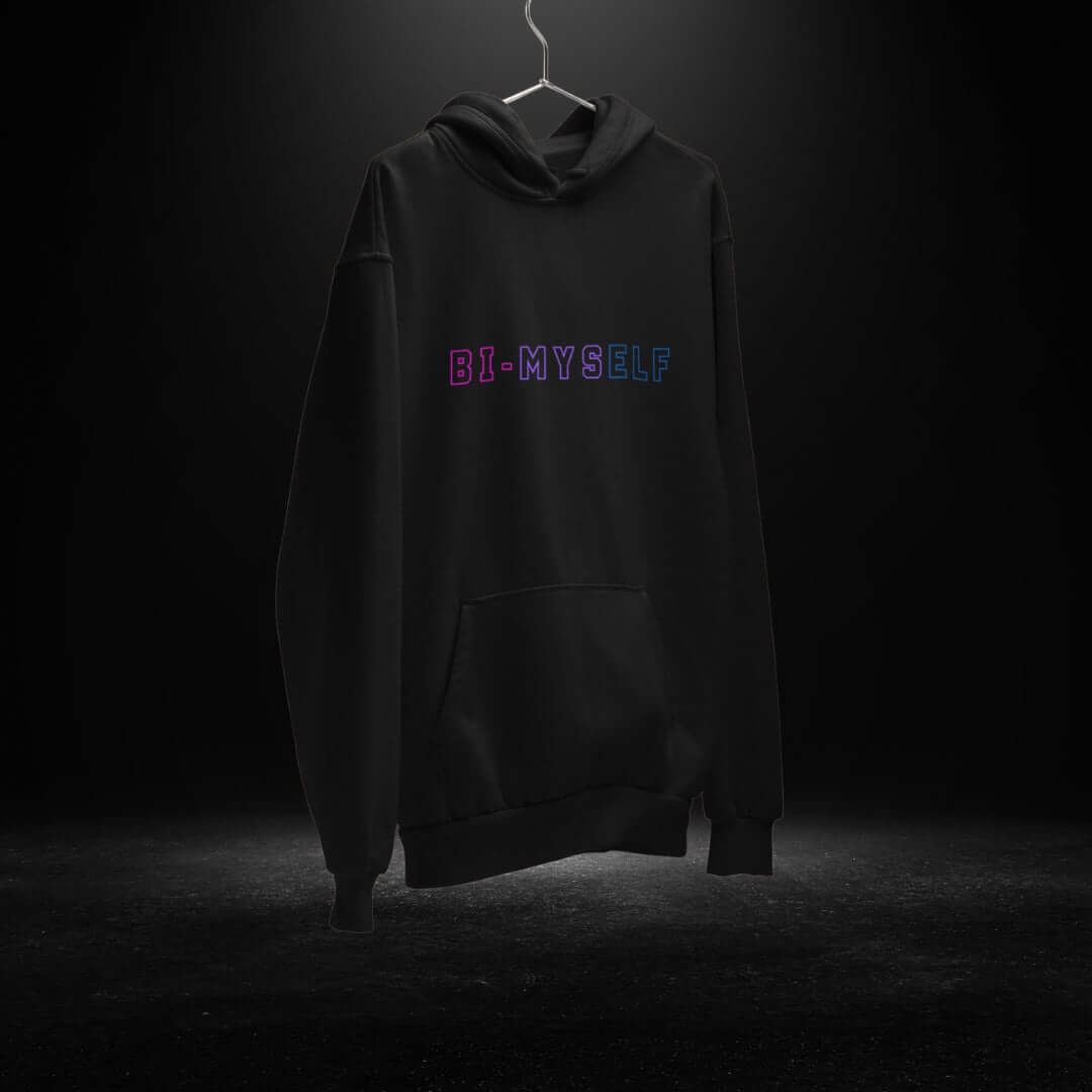 BI-MYSELF Black Hoodie