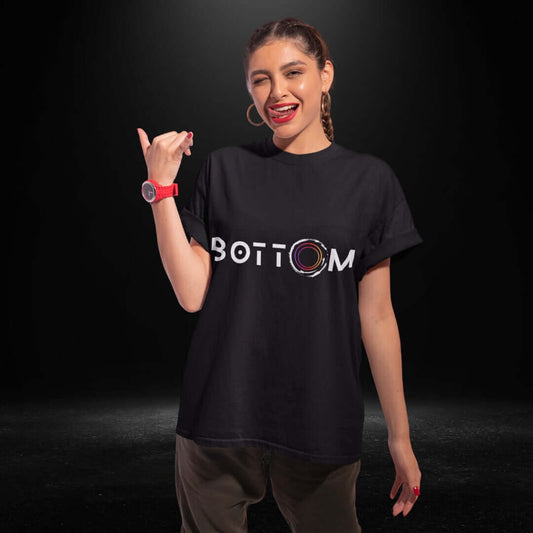 Bottom Black Tee - Female