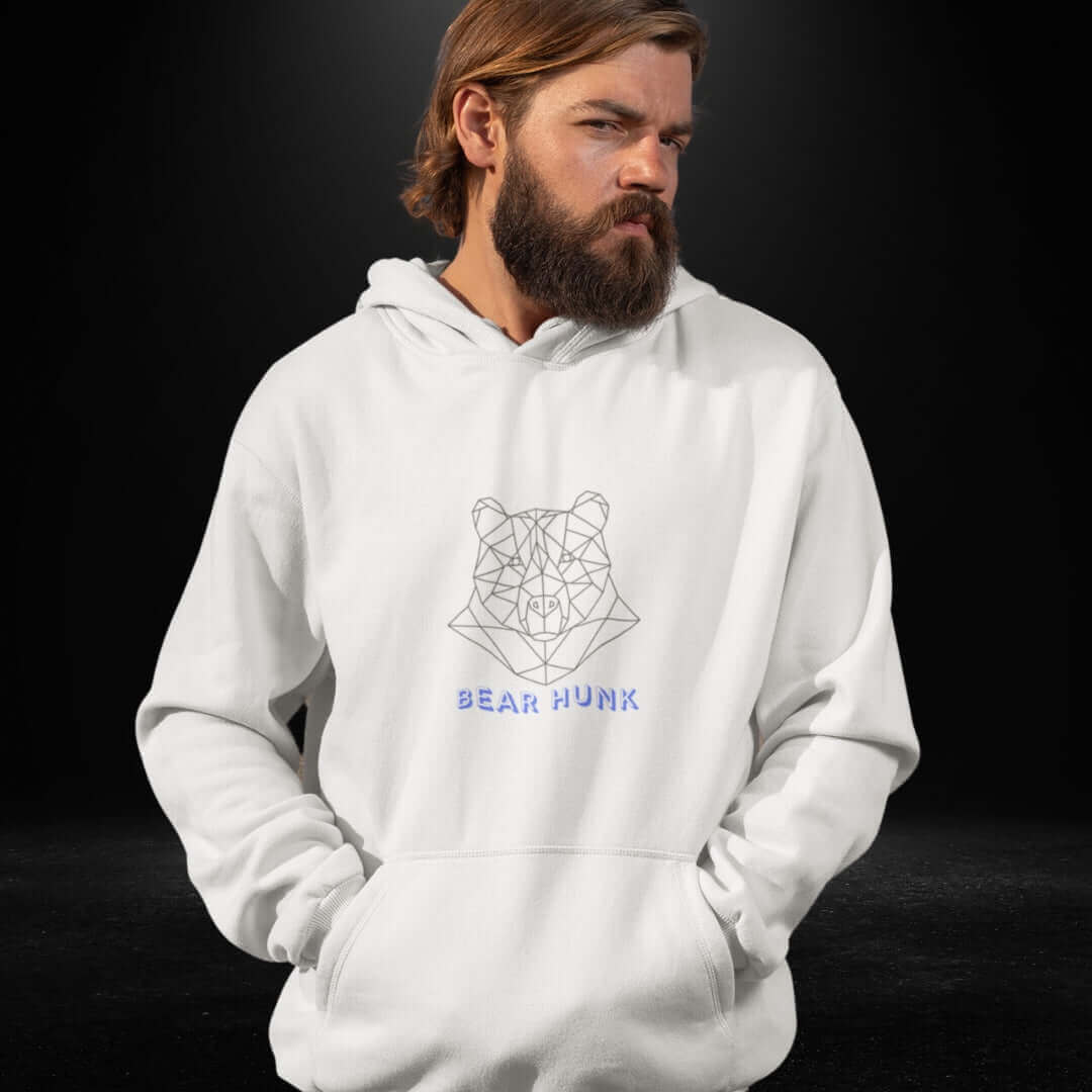 Bear Hunk White Hoodie - Bite Me Now