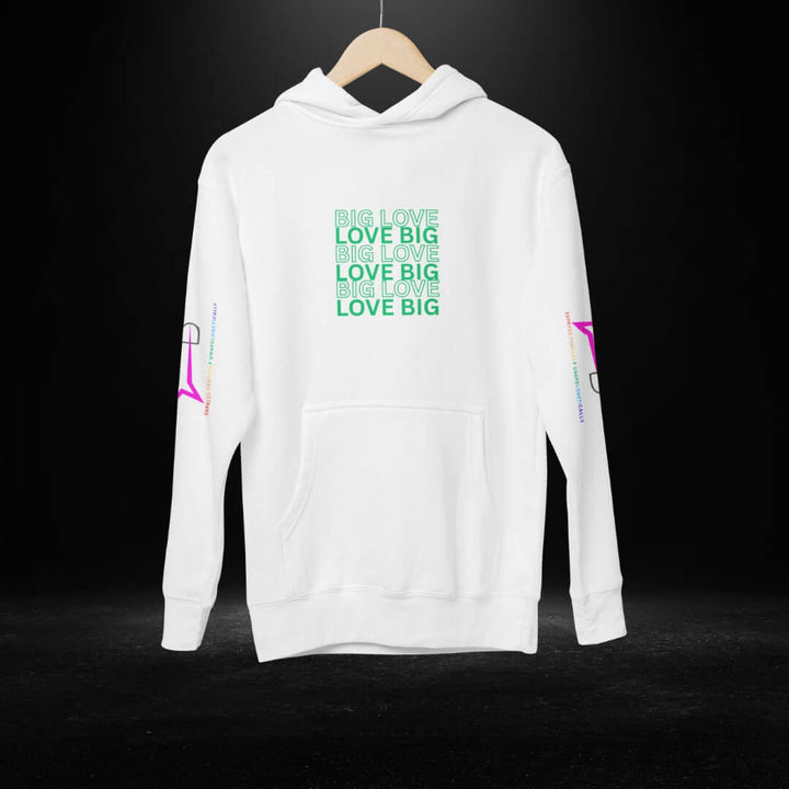 Big Love White Hoodie (green)