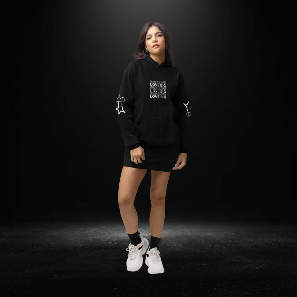 Big Love Black Hoodie