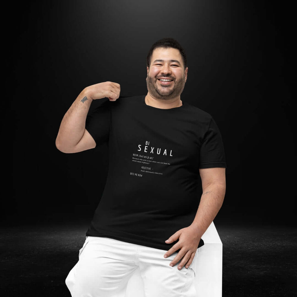 Bisexual Definitions Black Tee - Bite Me Now
