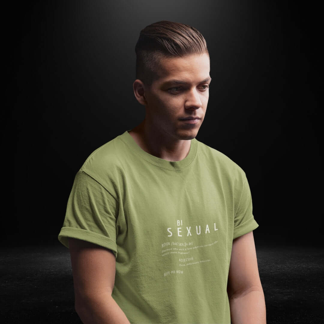 Bisexual Definitions Olive Tee - Bite Me Now