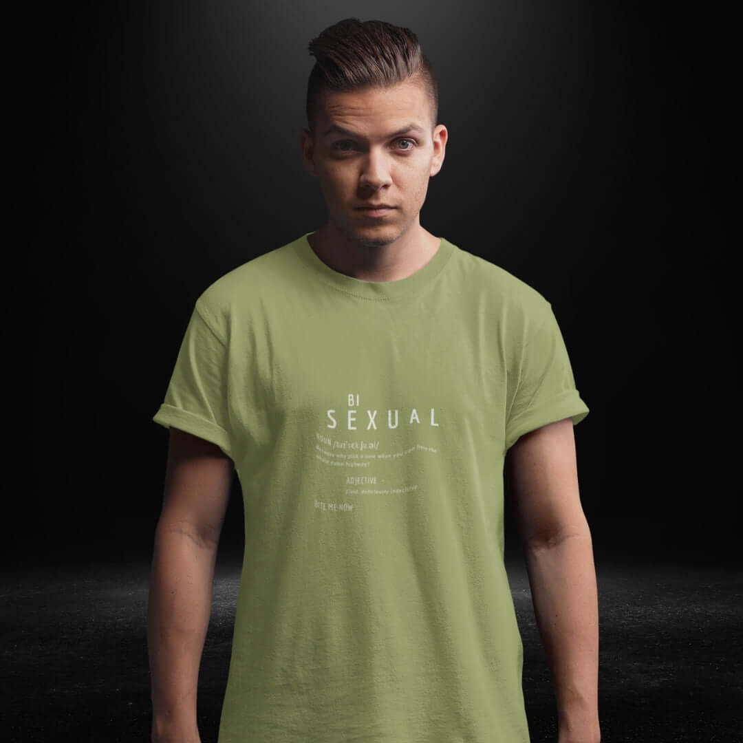 Bisexual Definitions Olive Tee - Bite Me Now