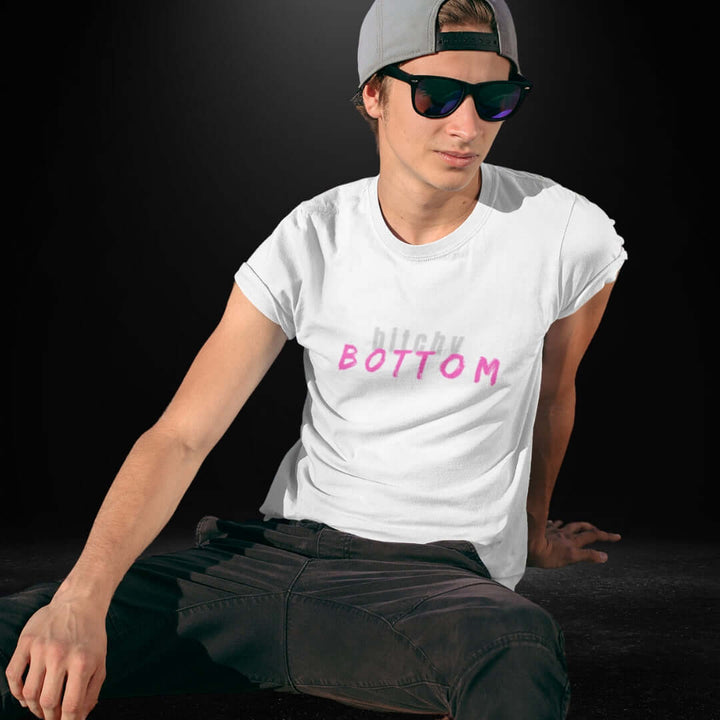 Bitchy Bottom White Tee - Bite Me Now