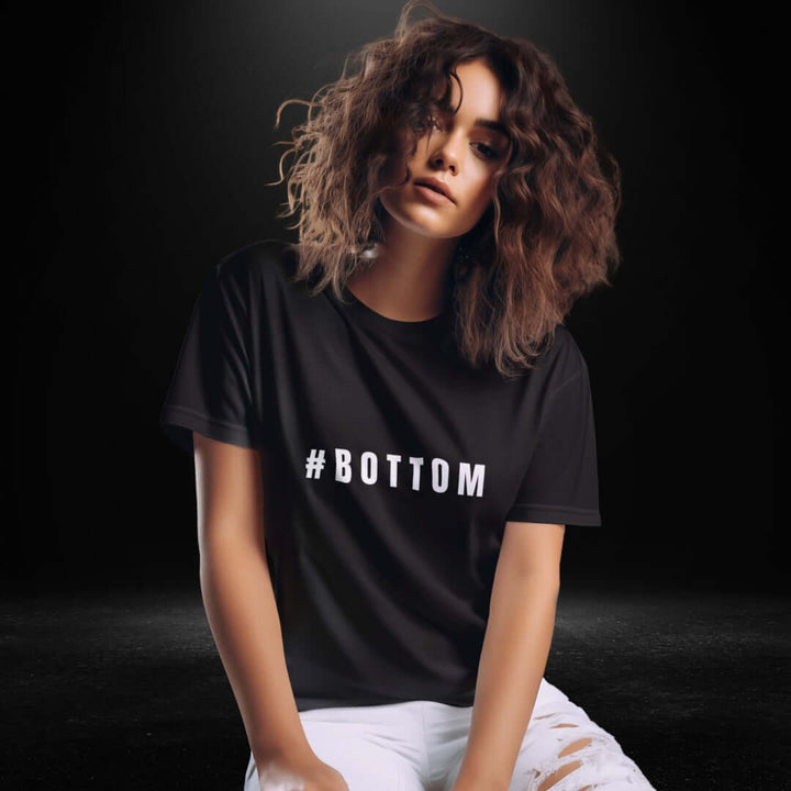 #BOTTOM Black Tee
