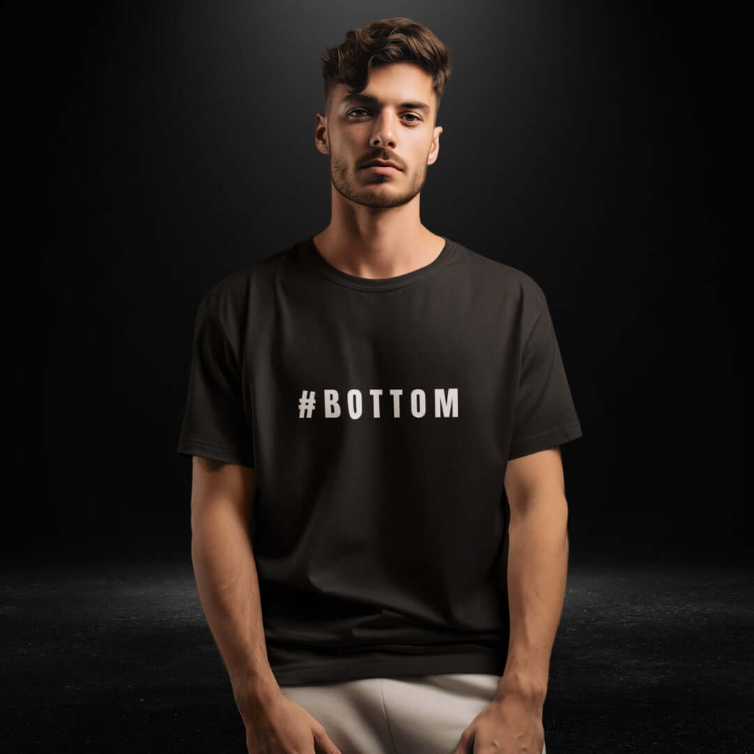 #BOTTOM Black Tee