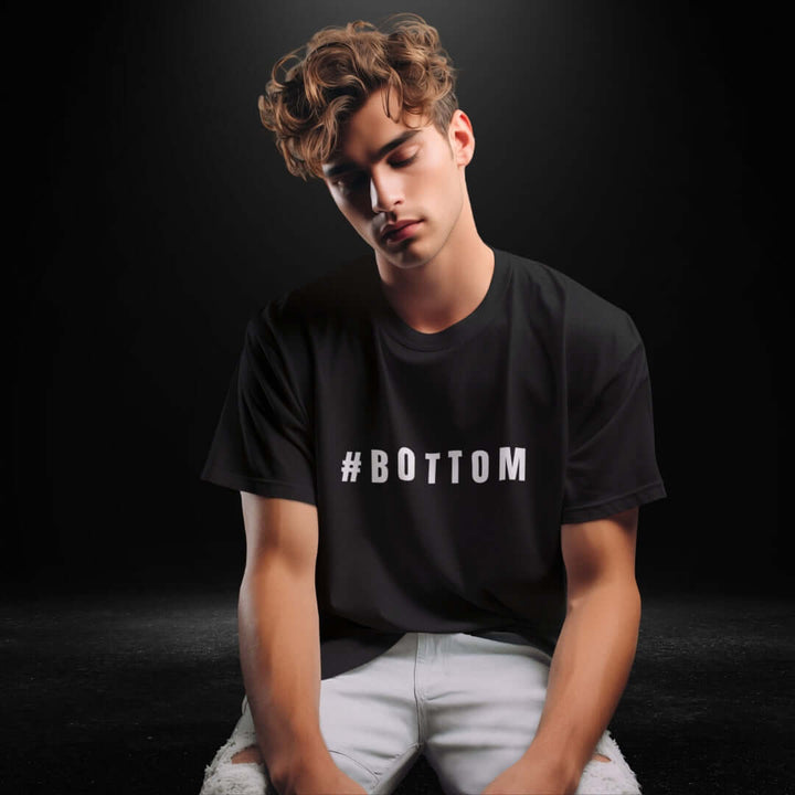 #BOTTOM Black Tee