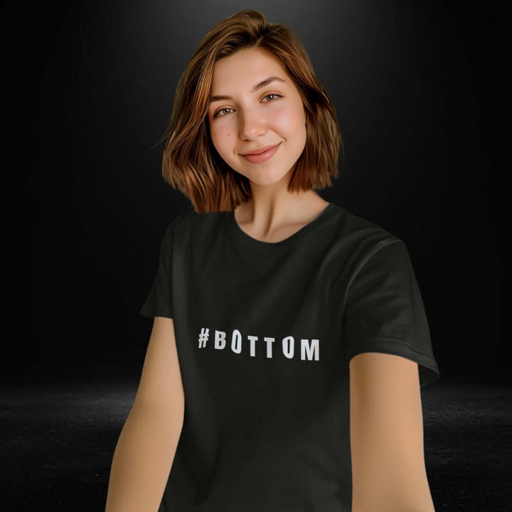 #BOTTOM Black Tee
