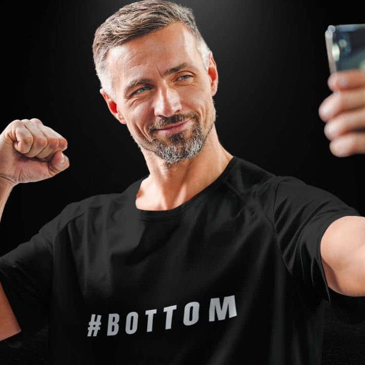 #Bottom Black Tee 