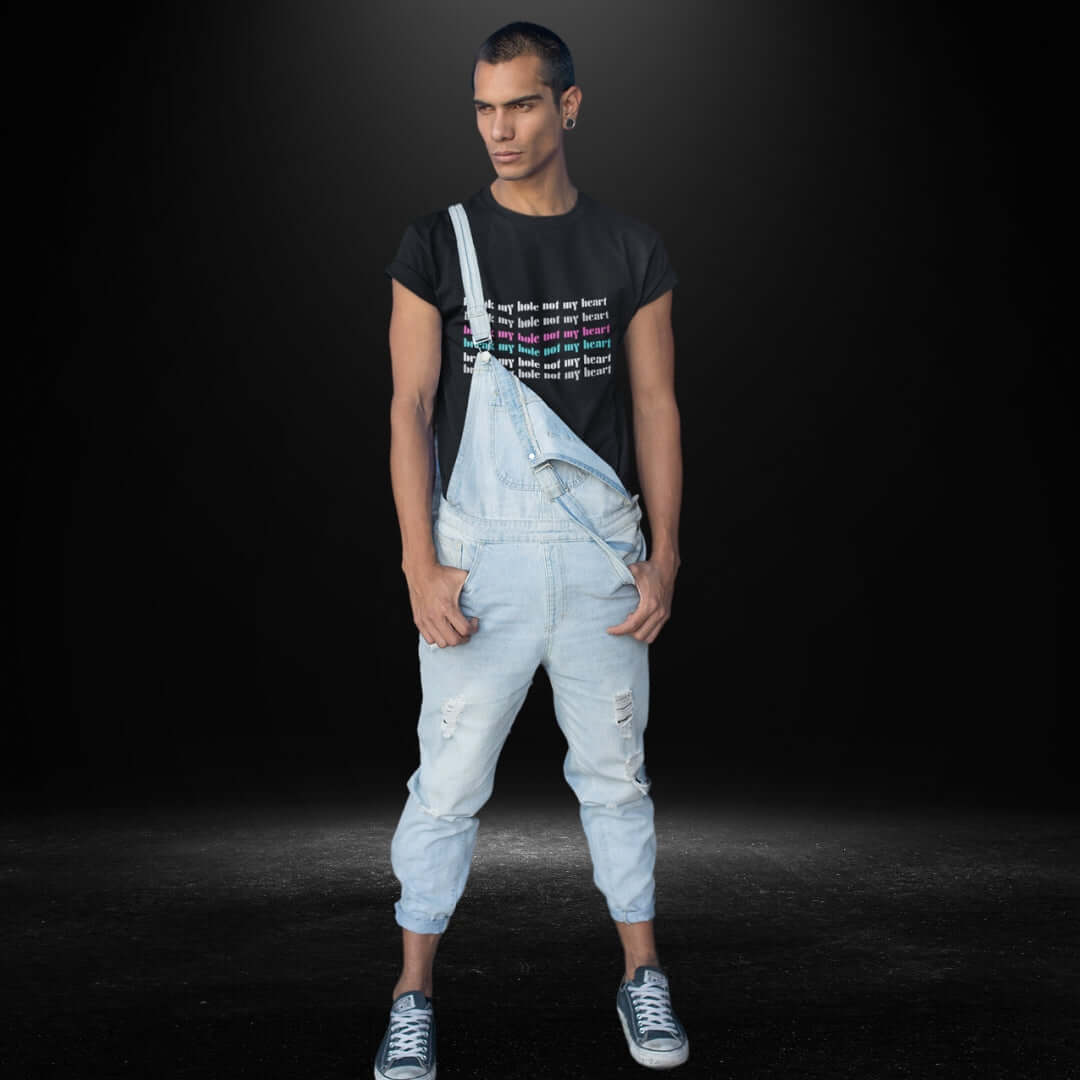 Break My Hole, Not my Heart Black Tee - Bite Me Now