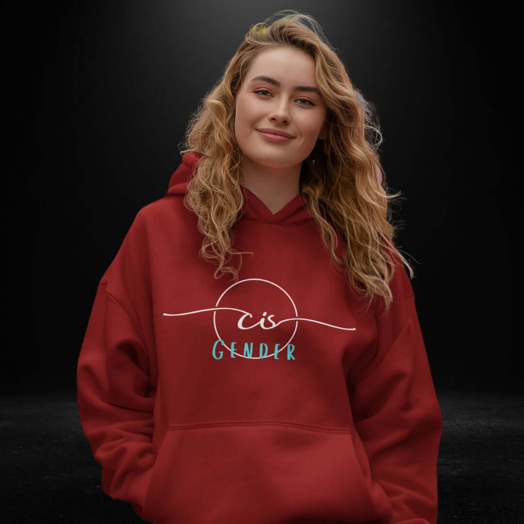 CIS Gender Red Hoodie - Bite Me Now